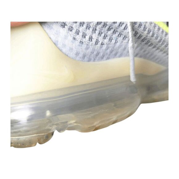 NIKE Air VaporMax 2021 Flyknit "Wolf Grey Volt" GS Running Shoes Size 5.5Y/W7 - Picture 13 of 16